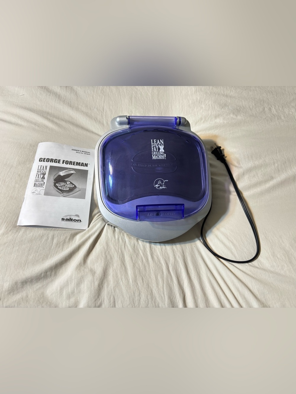 George Foreman Lean Mean Grilling Machine - Purple Top